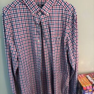 Vineyard Vines Classic Tucker Fit Plaid Button Down Shirt Size Medium(M)
